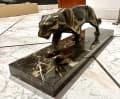Taxatie van het Bronzen en Marmeren Beeldhouwwerk: Panter en Antilope.