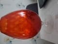 Taxatie van Rode glazen vaas uit de Art Deco – Hoogte 32 cm, Opening 11 cm, Diepte 24 cm.