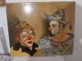 Taxatie van het Schilderij op Doek uit de Jaren 1980: Een Overzicht van het Schilderij Mazé twee Clowns