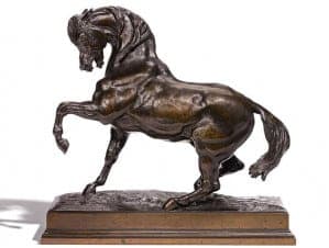 Sculptuur Paard Antoine-Louis Barye: expertise en taxatie