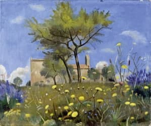 Schilderij Landschap Othon Coubine: expertise en taxatie