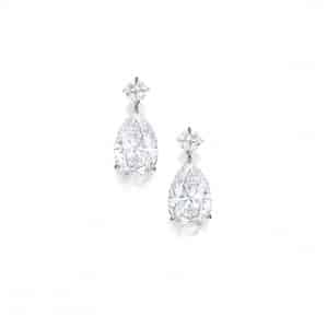 Diamanten oorbellen