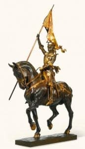 Statuette Jeanne d’Arc Emmanuel Frémiet : expertise en taxatie