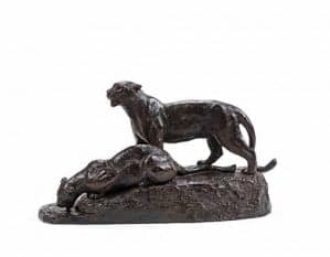 Sculptuur Panthère Roger Godchaux : expertise en taxatie