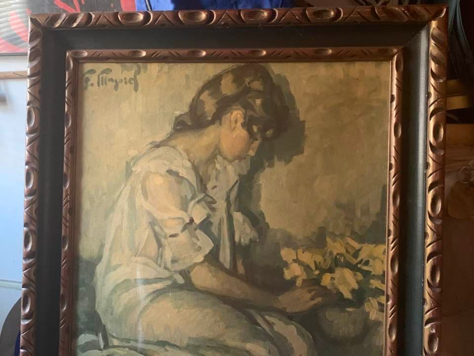 Taxatie van de prijs van een schilderij gesigneerd door Fernand Majorel op doek