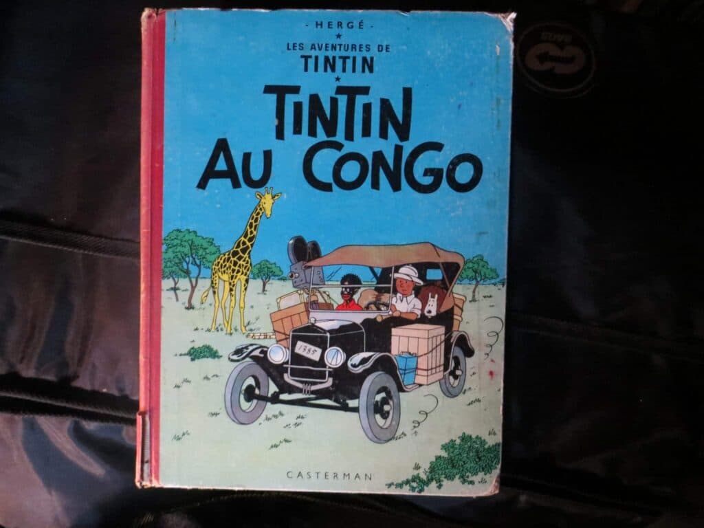 Taxatie van een stripverhaal van Kuifje in Congo