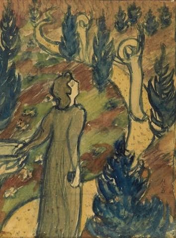 Adjudicatie voor 25.000 euro van een aquarel van Maurice Denis