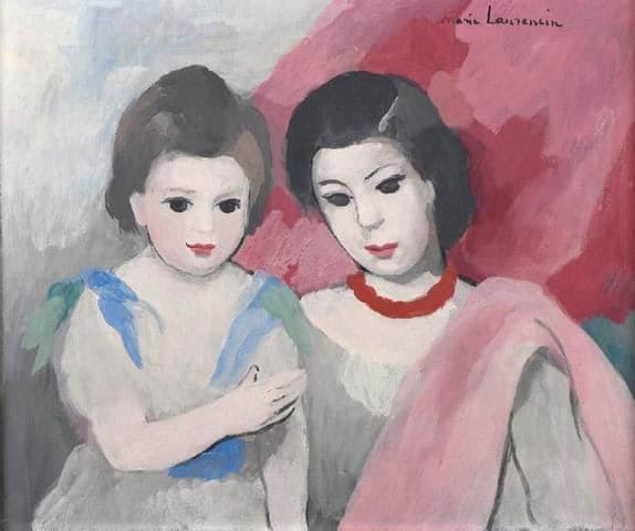Veiling voor 33.000 euro van een doek van Marie Laurencin