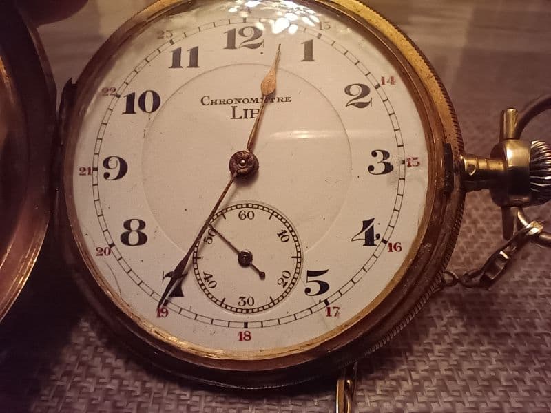 Zilveren zakhorloge savonnette S G