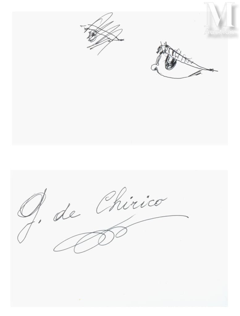 Tekening Giorgio de Chirico: gratis taxatie Tekening Giorgio de Chirico: gratis taxatie