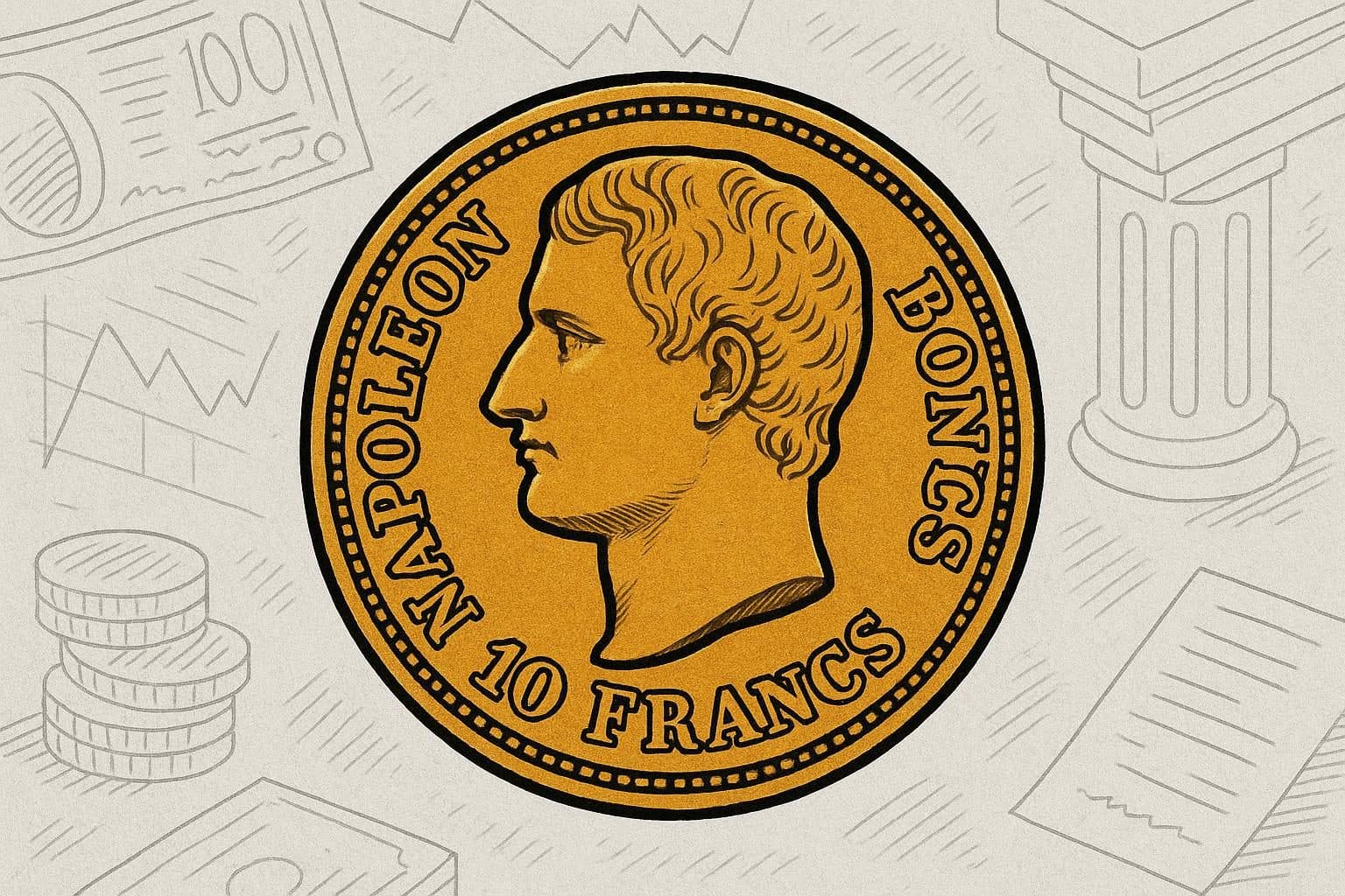 Louis d'or napoleon 10 francs