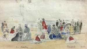 Tekening Eugène Boudin: expertise en taxatie Tekening Eugène Boudin: expertise en taxatie