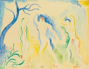 Schilderij Badende naakten van vrouwen André Derain: expertise en taxatie Schilderij Badende naakten van vrouwen André Derain: expertise en taxatie