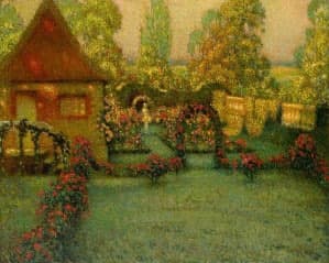 Schilderij Gerberoy Henri Le Sidaner : expertise en taxatie Schilderij Gerberoy Henri Le Sidaner : expertise en taxatie