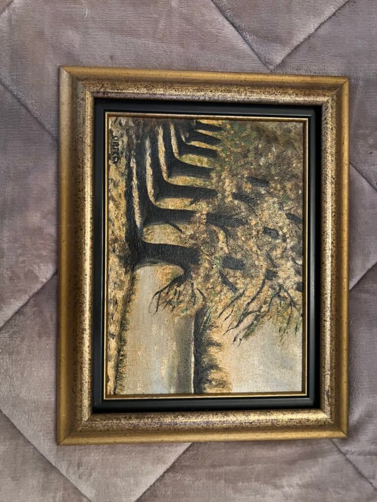 Taxatie van de prijs voor het schilderij van Ortega, handtekening linksonder. Taxatie van de prijs voor het schilderij van Ortega, handtekening linksonder.