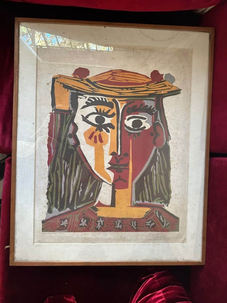 Taxatie van de lithografie ‘Buste de femme au chapeau’ van Picasso uit 1962