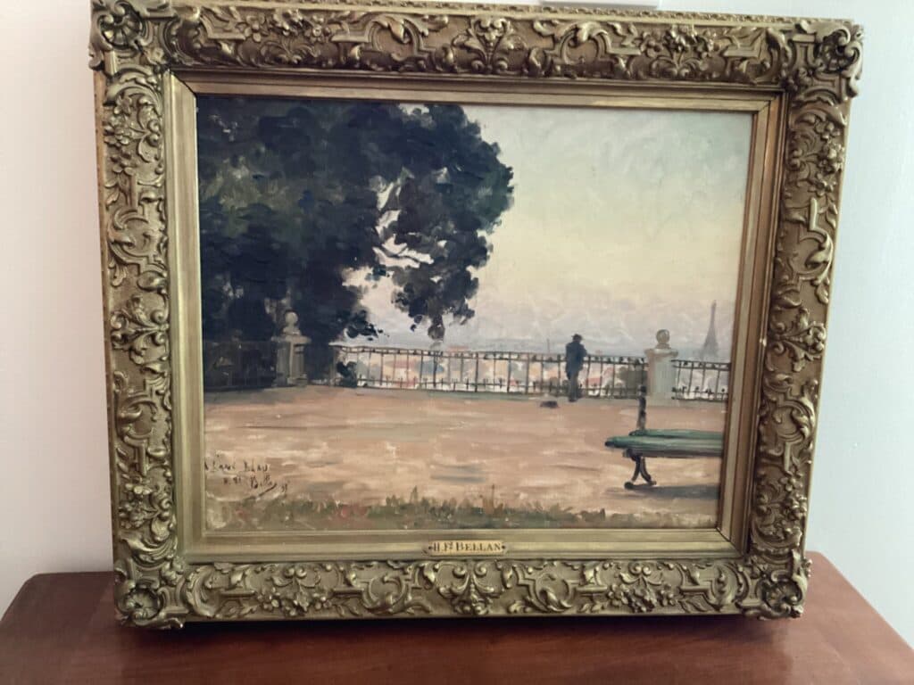 Taxatie van de waarde van een schilderij gesigneerd Bellan Taxatie van de waarde van een schilderij gesigneerd Bellan