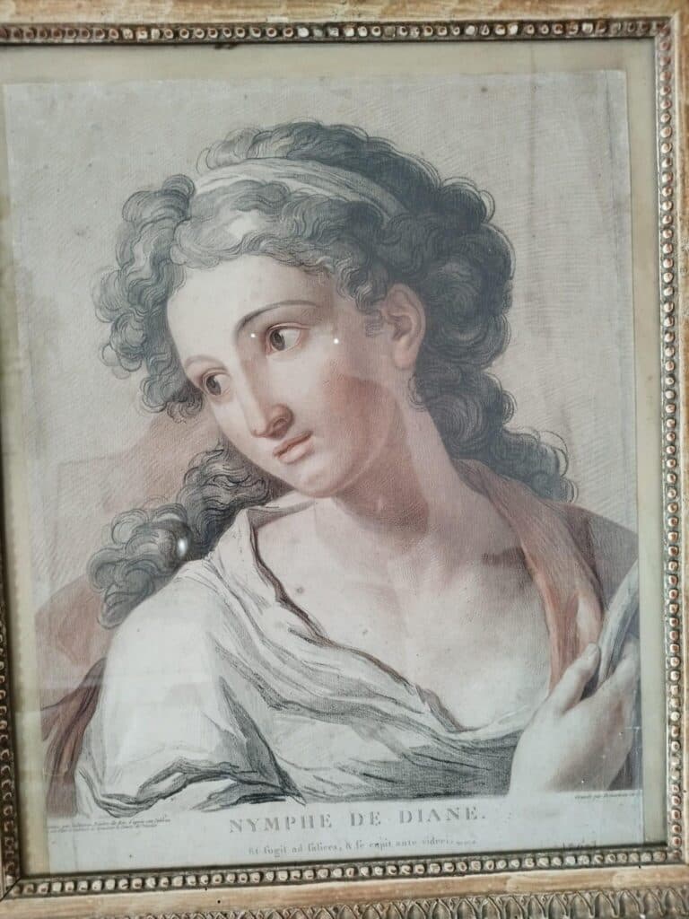 Taxatie van een gravure van de Nymphe van Diana door De Marteau