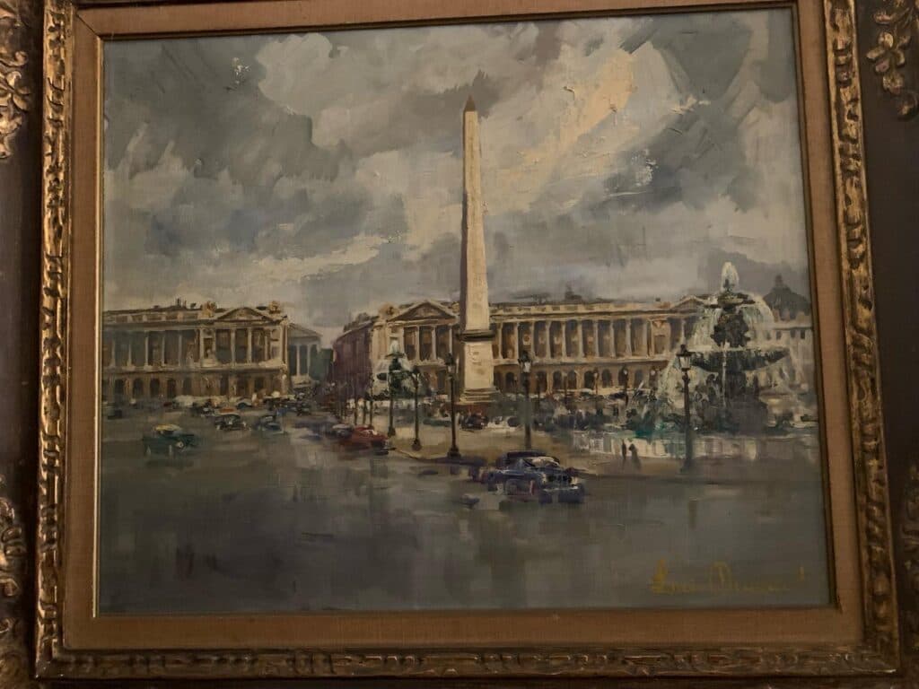 Taxatie van een schilderij van het Place de la Concorde in uitstekende staat Taxatie van een schilderij van het Place de la Concorde in uitstekende staat