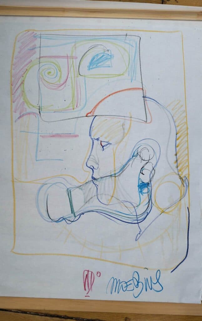 Taxatie Tekeningen – Moebius, Originele Tekeningen Formaat Druif, Vette Pastel Taxatie Tekeningen – Moebius, Originele Tekeningen Formaat Druif, Vette Pastel