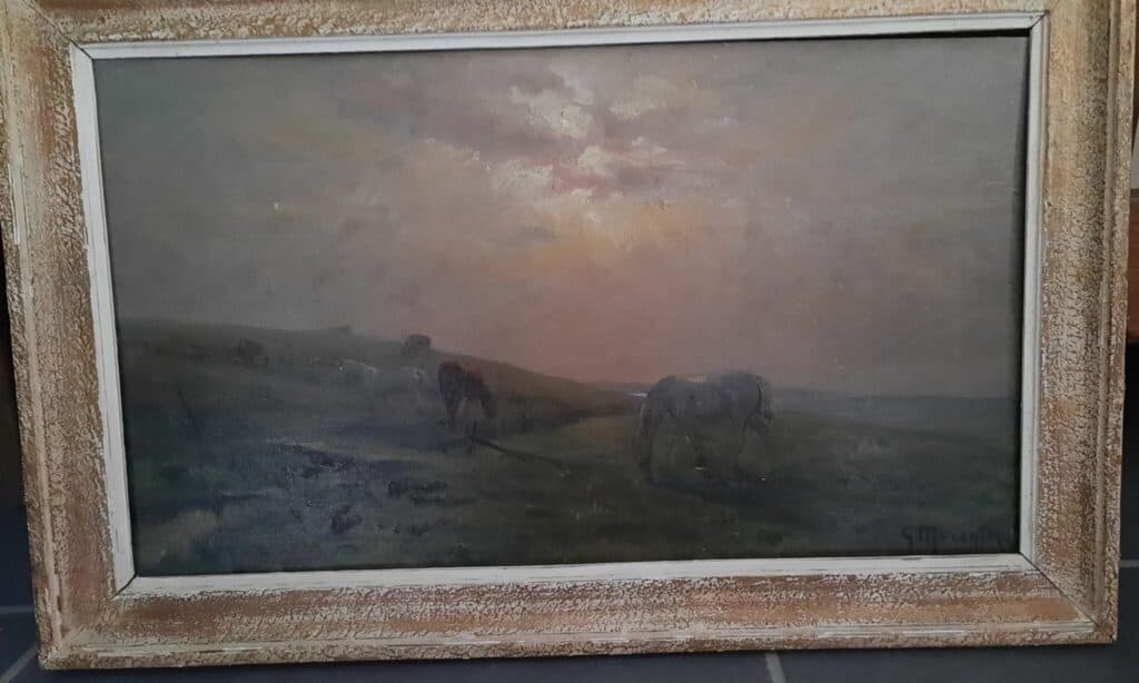 Taxatie van het schilderij gesigneerd door Georges Maroniez Taxatie van het schilderij gesigneerd door Georges Maroniez