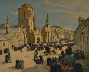 Schilderij Henri Alphonse Barnoin Schilderij Henri Alphonse Barnoin