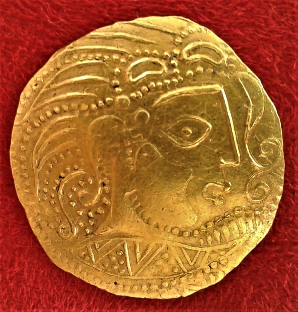 Taxatie van de waarde van een authentieke Gallische munt van 28 mm, weegend 6,79 g in de categorie Munt en Medaille