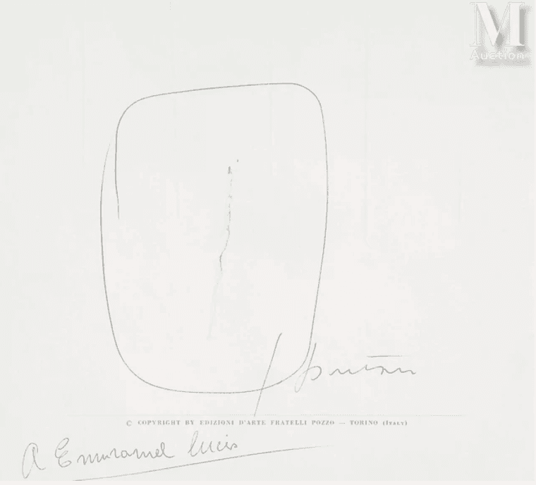 Gravure Lucio Fontana : gratis taxatie Gravure Lucio Fontana : gratis taxatie