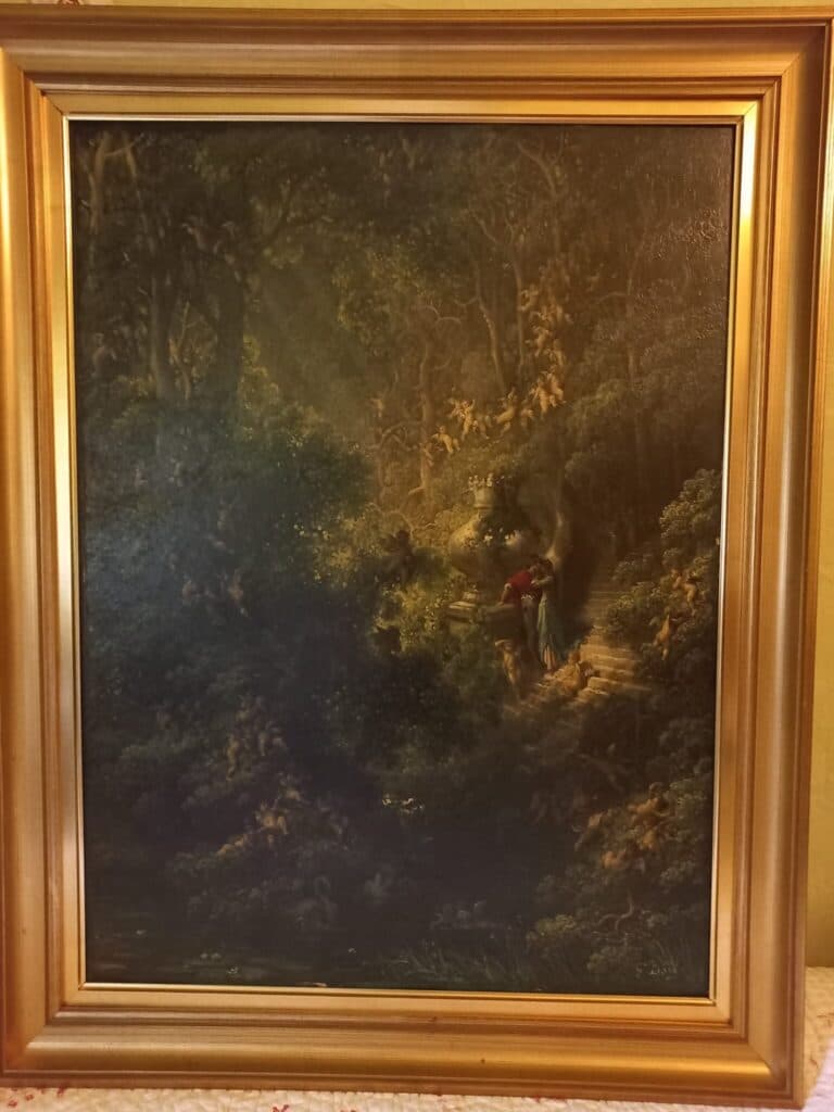 Historisch Schilderij uit de 19e Eeuw Ondertekend door Gustave Dore Afkomstig uit de Collectie van Generaal Feldman Historisch Schilderij uit de 19e Eeuw Ondertekend door Gustave Dore Afkomstig uit de Collectie van Generaal Feldman