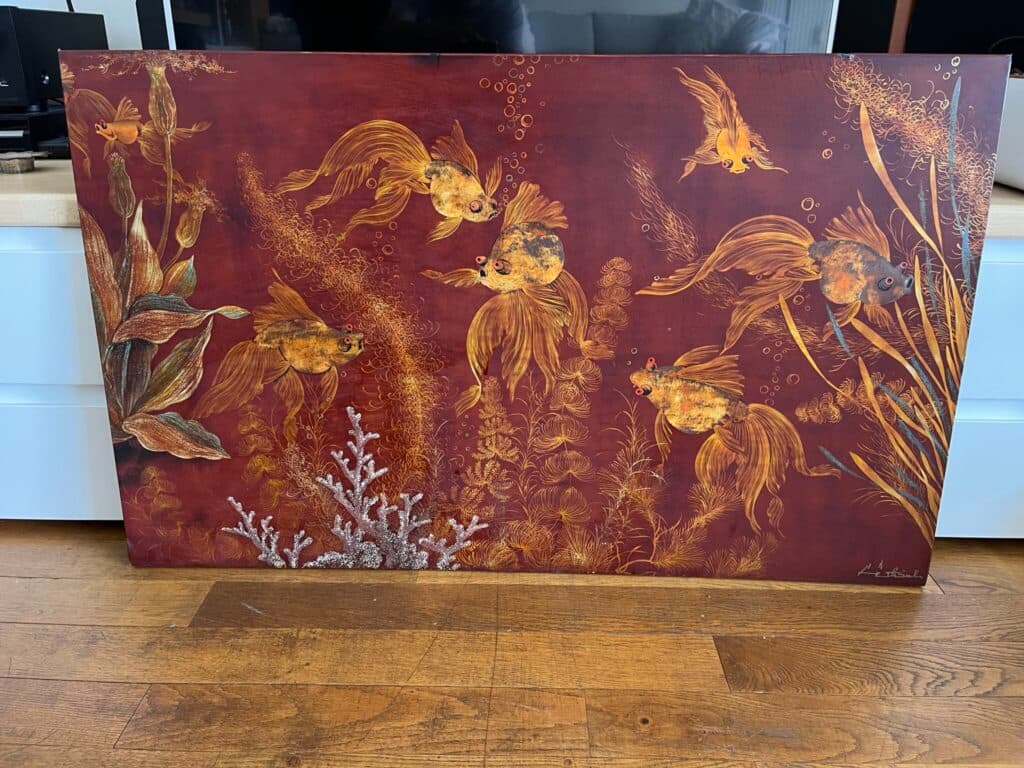 Professionele taxatie van een schilderij gemaakt op gelakt hout Professionele taxatie van een schilderij gemaakt op gelakt hout