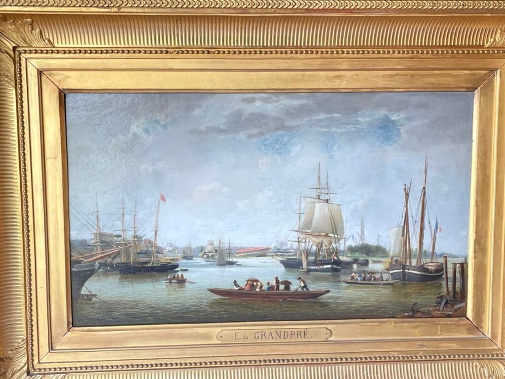 Taxatie van het Historische Schilderij van de Haven van Nantes Gemaakt door de Kunstenaar E. de Grandpre in 1861 Taxatie van het Historische Schilderij van de Haven van Nantes Gemaakt door de Kunstenaar E. de Grandpre in 1861