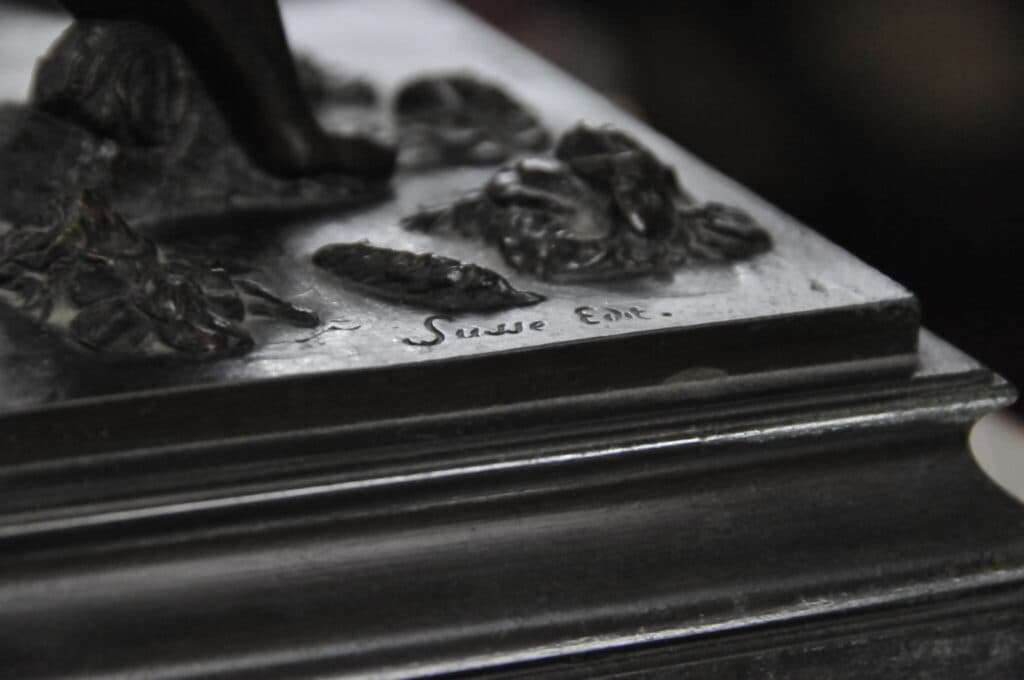 Zeldzame en onvindbare bronzen sculptuur van Susse Ed Pradier – Een waardevol verzamelstuk sinds meer dan 30 jaar Zeldzame en onvindbare bronzen sculptuur van Susse Ed Pradier – Een waardevol verzamelstuk sinds meer dan 30 jaar