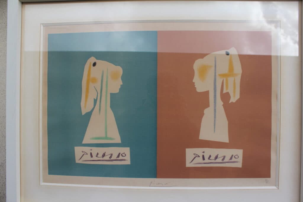 Taxatie van de lithografie gesigneerd door Pablo Picasso met de titel “Sylvette de profil”, gerechtvaardigd 50/75 rechtsonder.