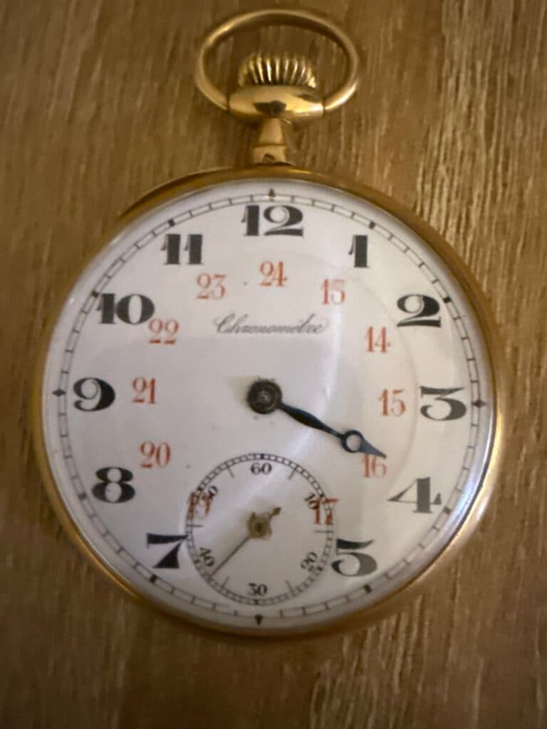 Taxatie van een zakhorloge uit de 19e eeuw met het keurmerk Société Générale 11478