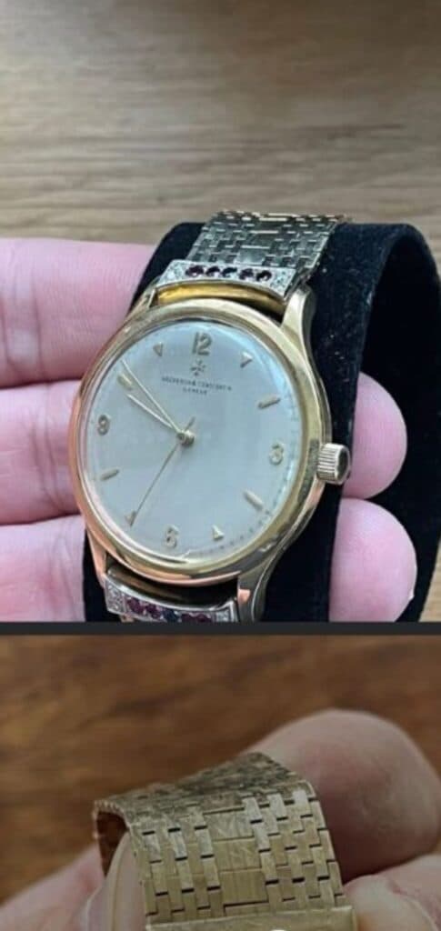 Evaluatie van de waarde van een Vacheron Constantin horloge geërfd uit de Verenigde Staten, versierd met goud en edelstenen Evaluatie van de waarde van een Vacheron Constantin horloge geërfd uit de Verenigde Staten, versierd met goud en edelstenen
