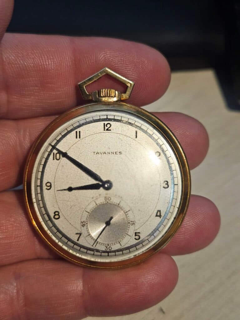 Taxatie van de waarde van een Tavares gouden zakhorloge Taxatie van de waarde van een Tavares gouden zakhorloge