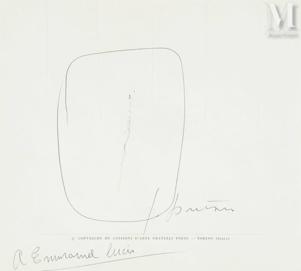 Tekening Lucio Fontana: gratis taxatie Tekening Lucio Fontana: gratis taxatie