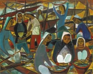 Schilderij Lin Fengmian: expertise en taxatie Schilderij Lin Fengmian: expertise en taxatie